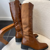 Bottes classique bi-matière - Camel - LORA
