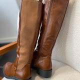 Bottes classique bi-matière - Camel - LORA