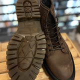 Bottines à lacets en cuir Buarq - Marron - SCHMOOVE MEN