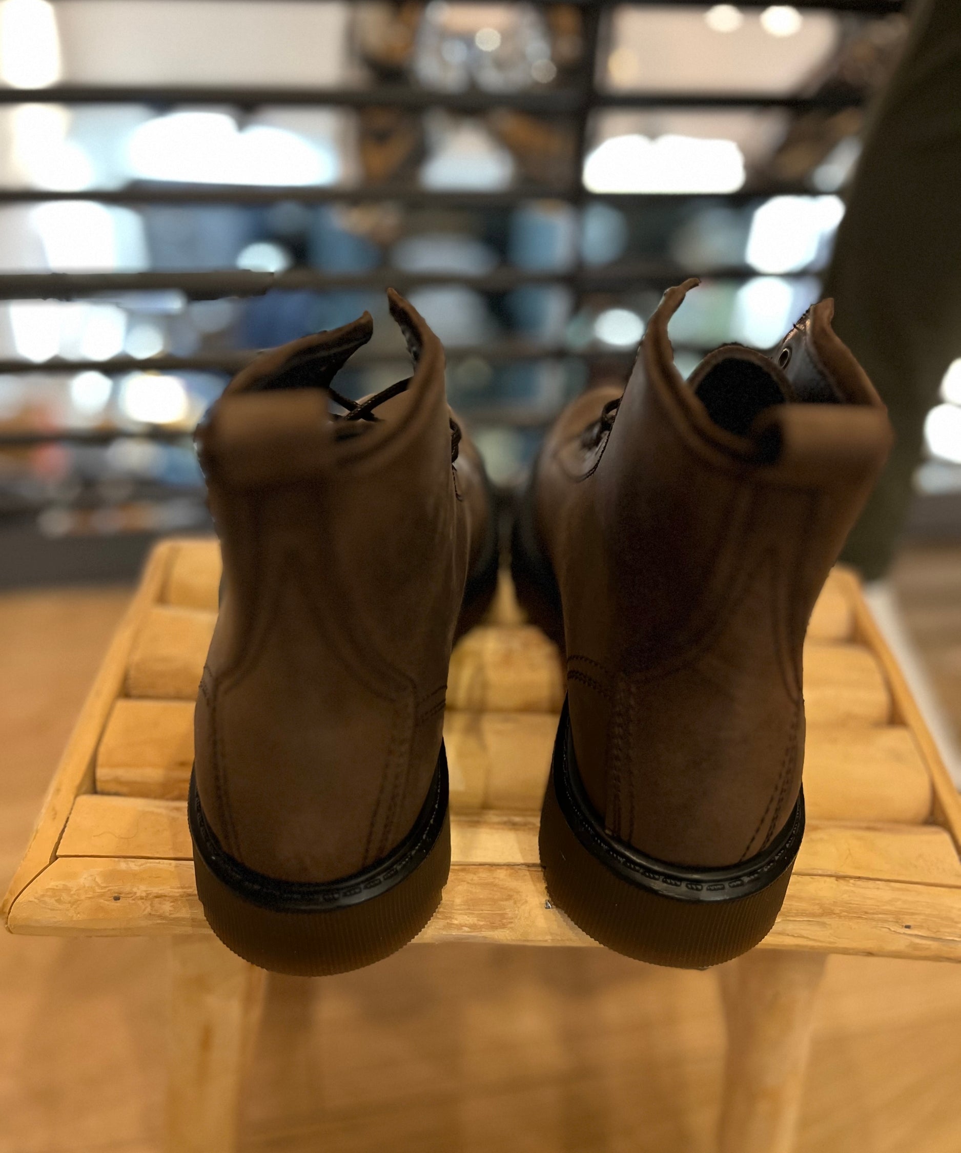 Bottines à lacets en cuir Buarq - Marron - SCHMOOVE MEN