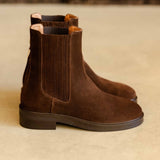 Bottines plates à élastique en daim Joyce - Brun rockies - BOBBIES FEMME