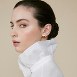 Lily heart earrings - Gold - FEEKA