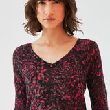 Pull col V en laine mousseuse - noir - IKKS