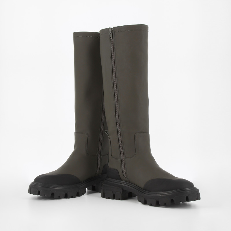 Bottes de pluie à semelle oversize - Kaki - Vanessa Wu
