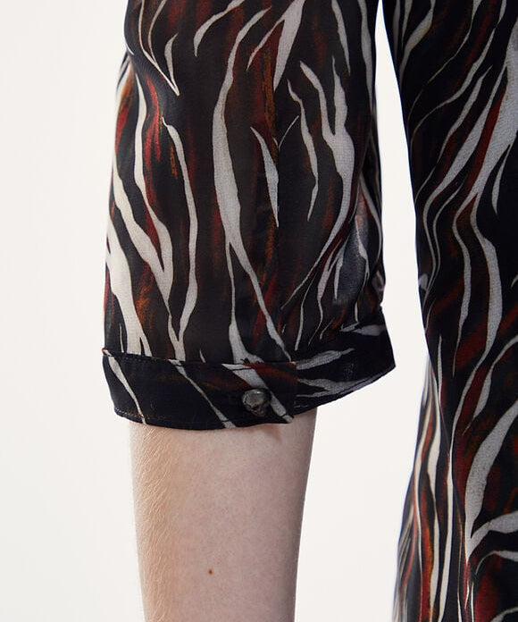 Short voile dress - black - IKKS