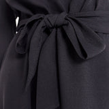 Robe courte en crêpe - Noir - IKKS