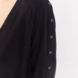 Robe courte en crêpe - Noir - IKKS