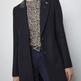 Manteau col tailleur - noir - IKKS