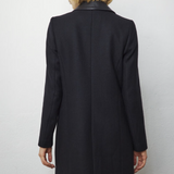 Manteau col tailleur - noir - IKKS