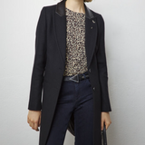 Manteau col tailleur - noir - IKKS