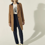 Manteau col tailleur - noisette - Ikks