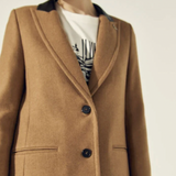 Manteau col tailleur - noisette - Ikks