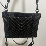 Sac pochette en cuir verni - Noir - IKKS BAGS