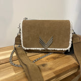 Sac Montsouris en cuir - Camel - IKKS BAGS