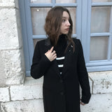 Manteau col tailleur - noir - IKKS