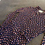 Robe chemise imprimé coeur Hayley Jane - Vainly Navy Antique - FABIENNE CHAPOT