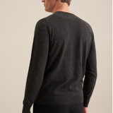 Pull tricoté homme en laine Merino - Gris anthracite - SEIDENSTICKER