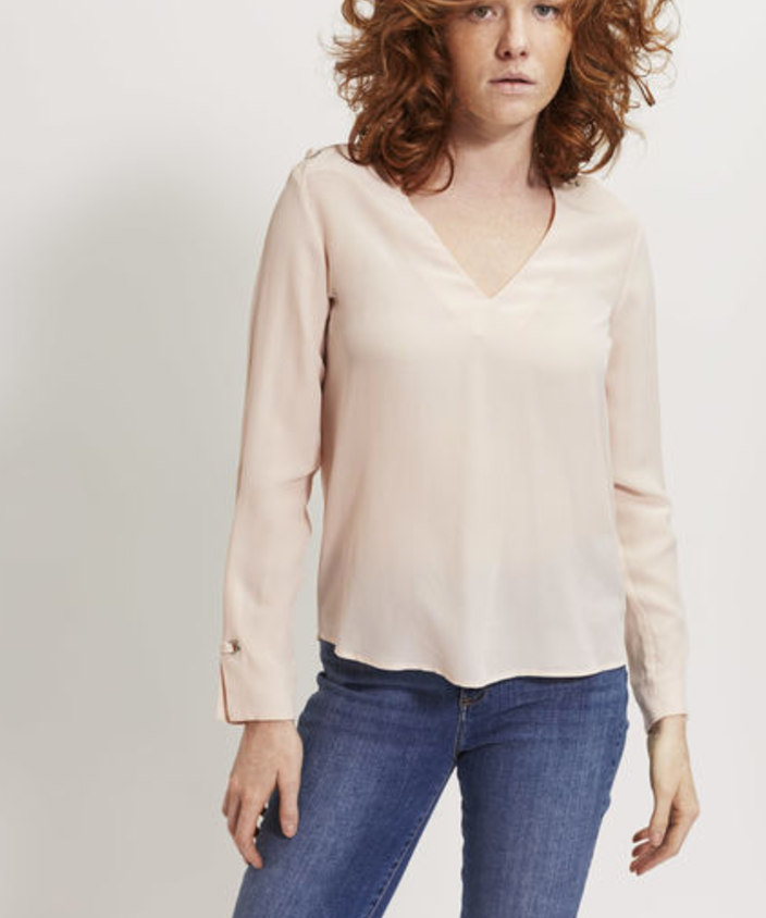 Blouse soie lavée femme IKKS