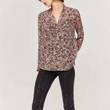 Blouse en voile recyclé imprimé papillon - Peau - IKKS