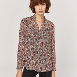 Blouse en voile recyclé imprimé papillon - Peau - IKKS