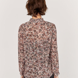 Blouse en voile recyclé imprimé papillon - Peau - IKKS