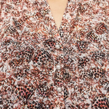 Blouse en voile recyclé imprimé papillon - Peau - IKKS