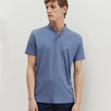 Polo à col esprit teddy - Bleu stone - IKKS MEN