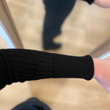 Cardigan ajusté col haut boutonné Alida - Noir - FABIENNE CHAPOT