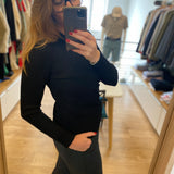 Cardigan ajusté col haut boutonné Alida - Noir - FABIENNE CHAPOT