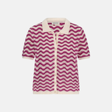 Cardigan en crochet Caro - Rose - FABIENNE CHAPOT