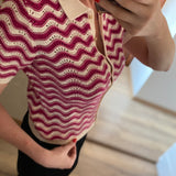 Cardigan en crochet Caro - Rose - FABIENNE CHAPOT