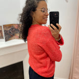 Cardigan en maille en laine d'alpaga mélangé - Poinsettia - OBJECT