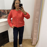 Cardigan en maille en laine d'alpaga mélangé - Poinsettia - OBJECT