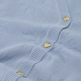 Maddy Short Sleeve Cardigan - Light Blue - FABIENNE CHAPOT