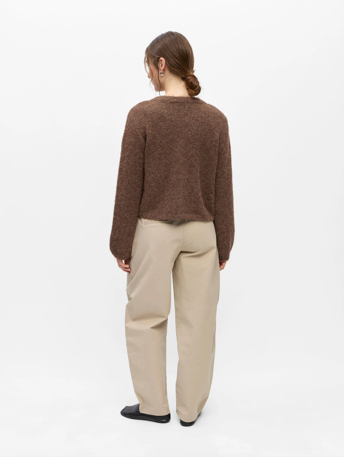 Cardigan OBJSAGGIA OBJECT Carafe – porté de dos