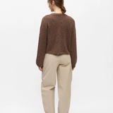 Cardigan OBJSAGGIA OBJECT Carafe – porté de dos