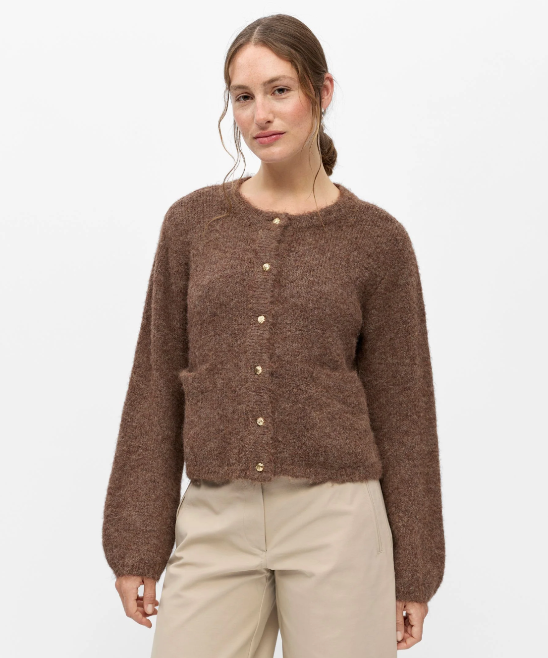 Cardigan OBJSAGGIA OBJECT Carafe – vue portée de face