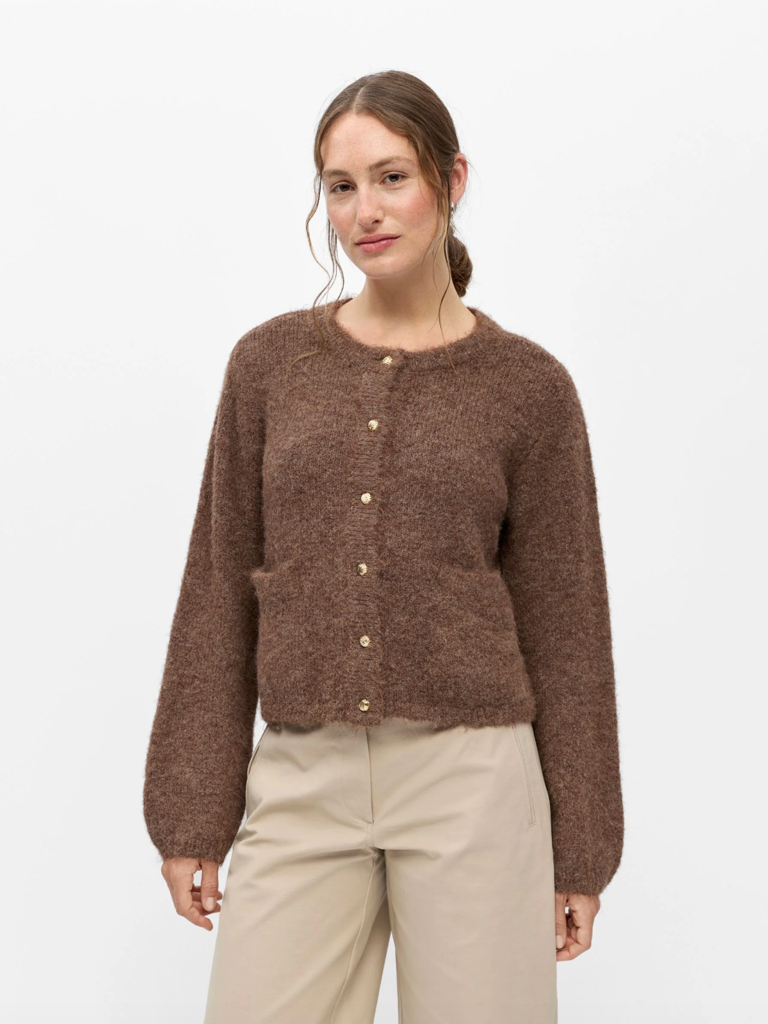 Cardigan OBJSAGGIA OBJECT Carafe – vue portée de face