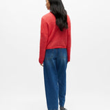 Cardigan en maille en laine d'alpaga mélangé - Poinsettia - OBJECT