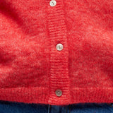 Cardigan en maille en laine d'alpaga mélangé - Poinsettia - OBJECT