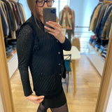 Cardigan sans manches en maille - Noir - IKKS WOMEN