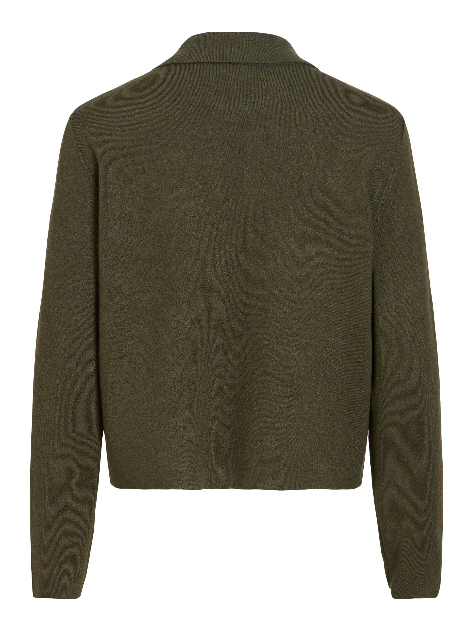 Cardigan Vigabe VILA kaki Forest Night en maille – vue de dos