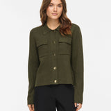 Cardigan femme Vigabe VILA Forest Night porté – vue de face