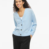 Cardigan col V en maille Viril - Nantucket Breeze - VILA