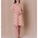 Robe fluide à manches courtes Caroline - Ecru - C'EST BEAU LA VIE !