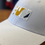 Casquette baseball avec logo brodé Qomel - Blanc - SUN VALLEY FEMME