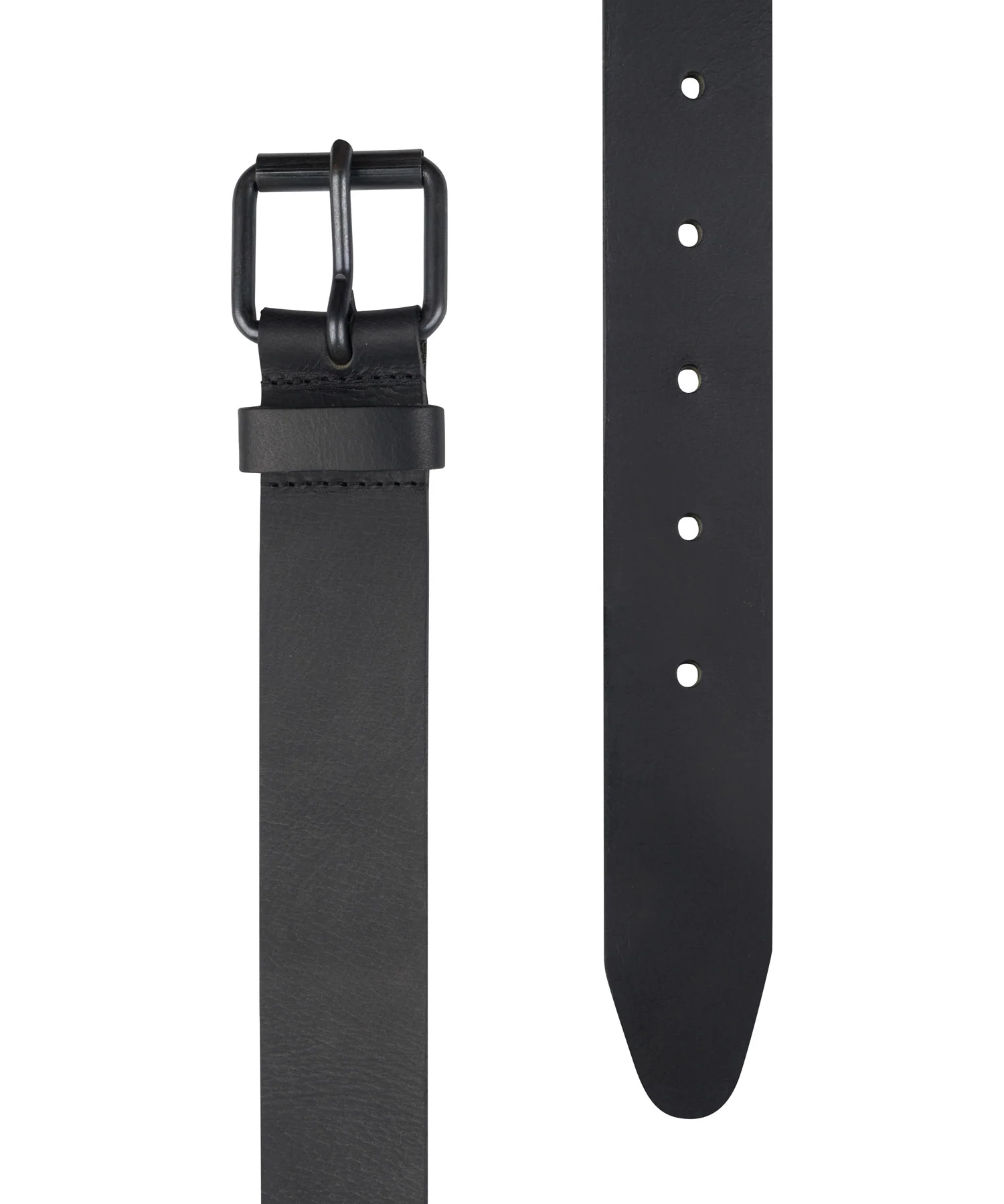 Ceinture en cuir à boucle - Noire - PETROL INDUSTRIES
