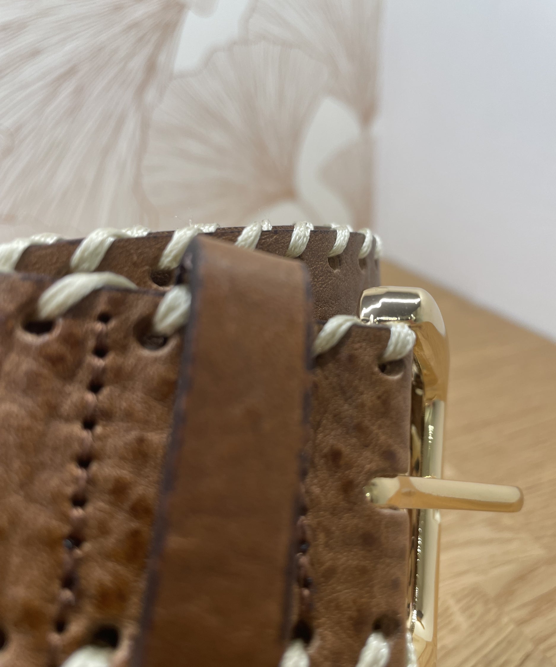 Ceinture en cuir Vistilia - Bistre - VILA