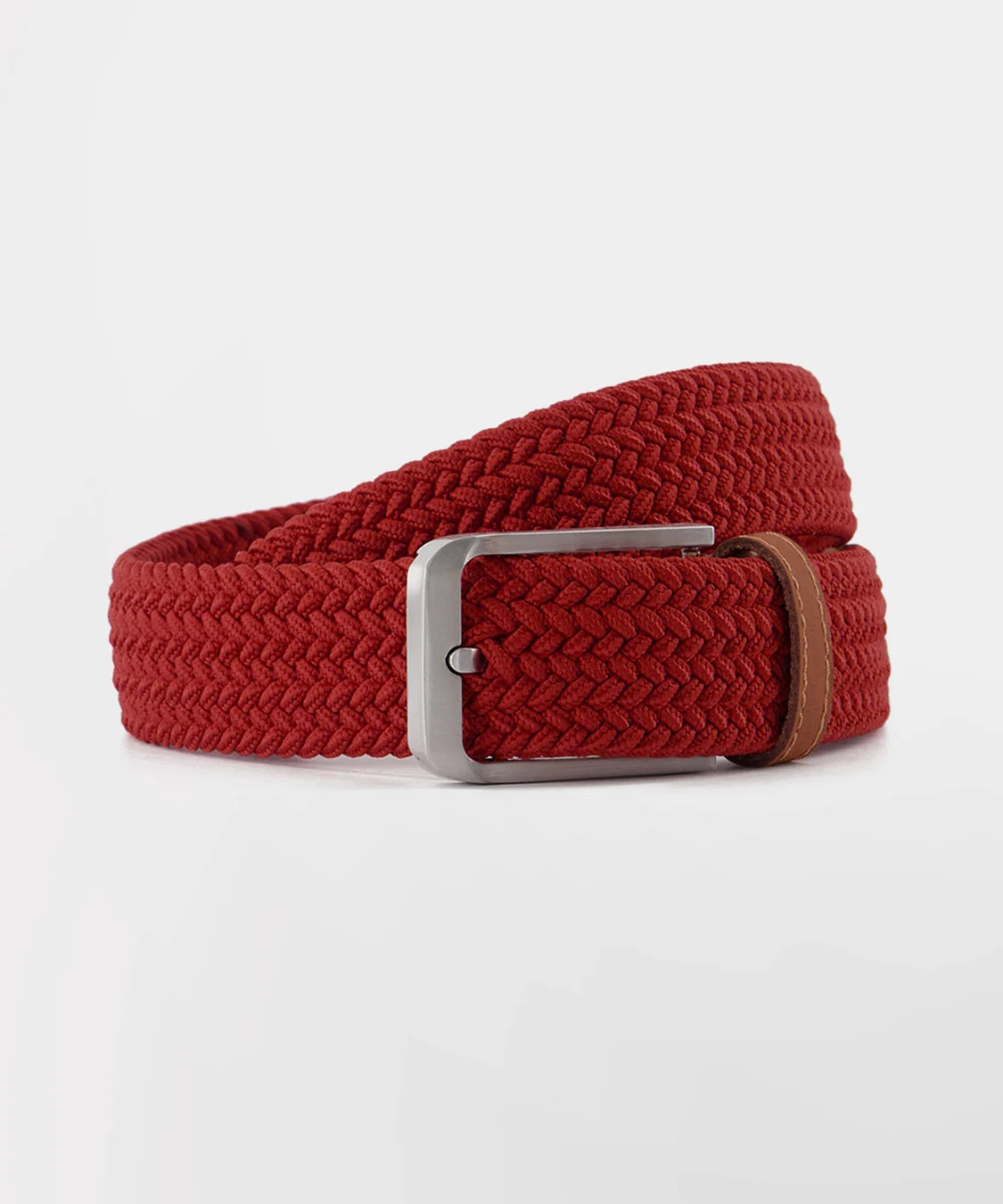 Ceinture tressée homme Gobelt - Lave - TBS HOMME