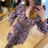 Robe courte fluide imprimé cachemire Celyne - - SUNCOO